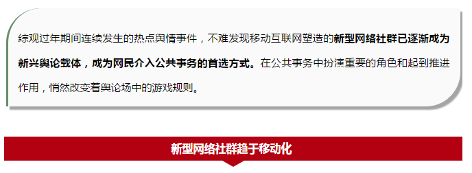 新型网络社群兴起，政务舆情引导要有新突破