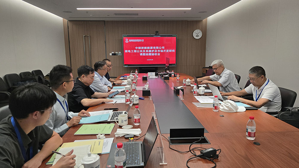 “核电工程公共关系维护及市场开发研究课题” 结题验收